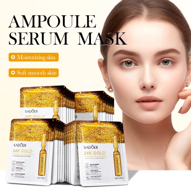 SADOER 24K Gold Ampoule Serum Facial Sheet Mask